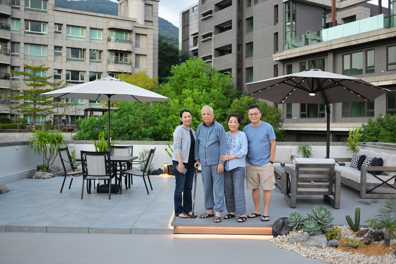 頂樓景觀設計：北投自用透天住宅 台北頂樓多肉造景 園藝設計 統包工程15