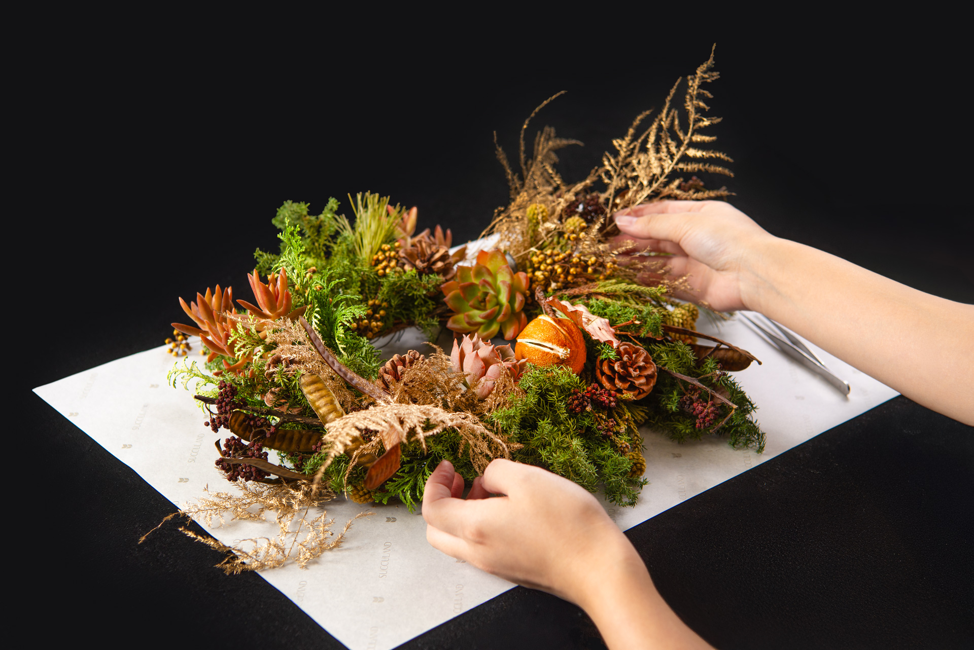 2024聖誕節課程雪霧聖誕花圈製作